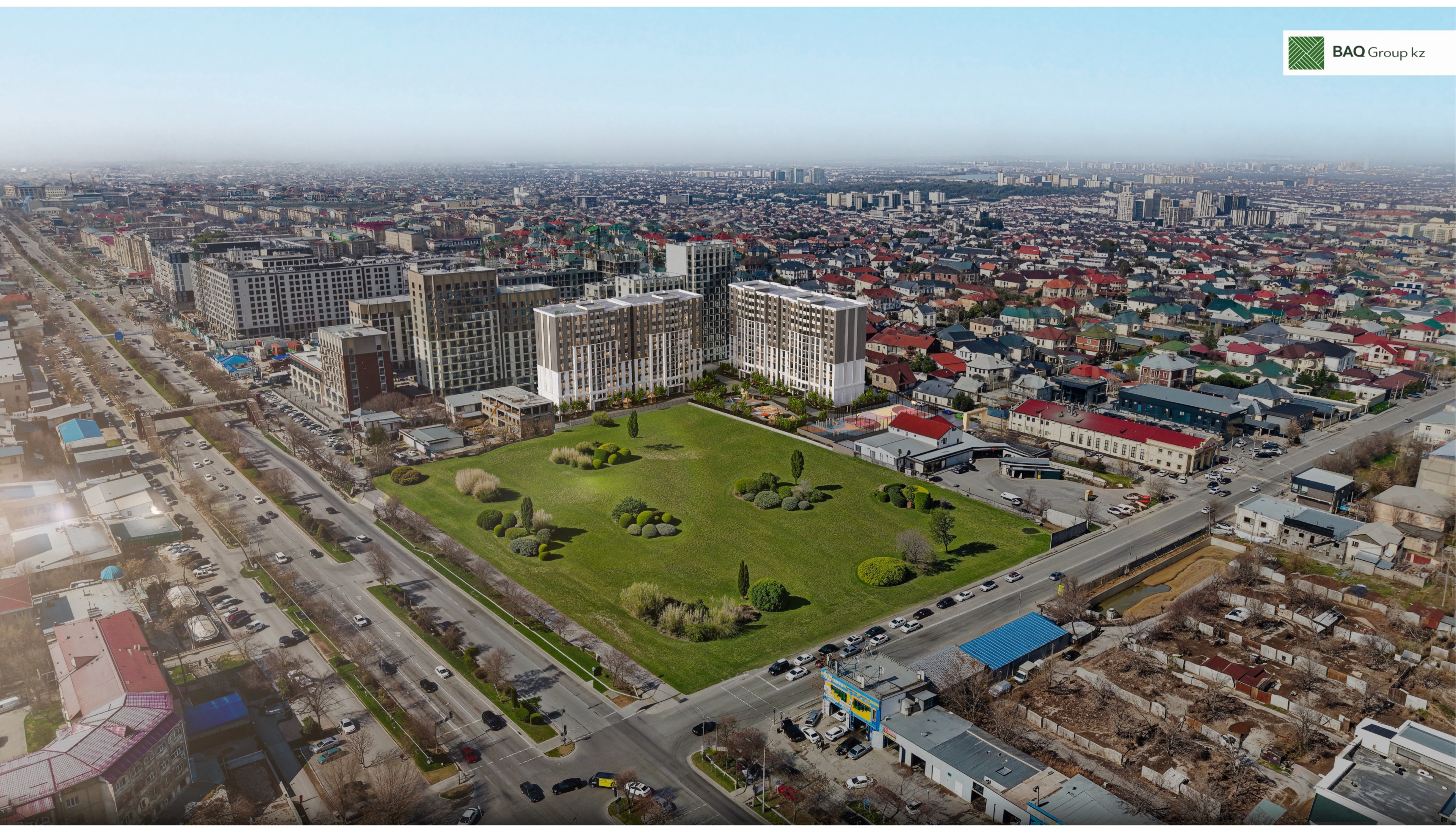 Baq Orda Residence macro location in city context