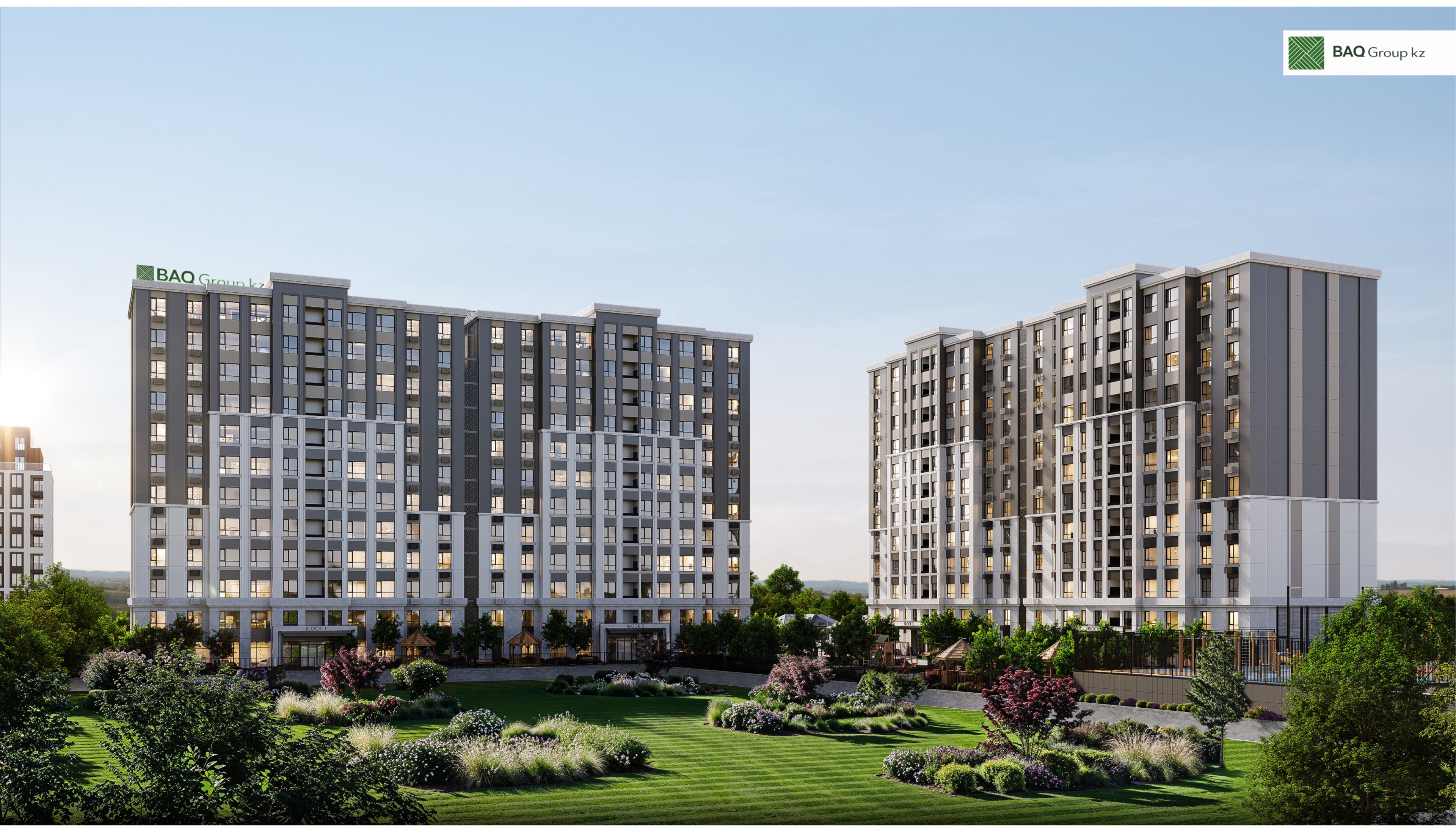 Baq Orda Residence courtyard masterplan